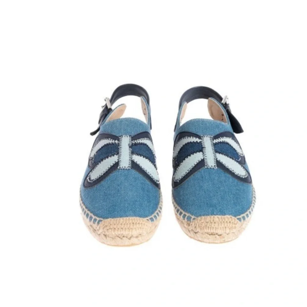 Stella McCartney Kids Blue Butterfly Sandals with box